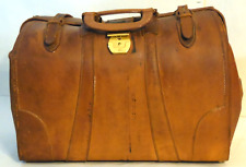 1950's VTG Leather Doctors' Attorneys' House Call Bag Brown, Large Approx 18