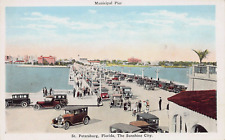 Municipal Pier, St. Petersburg, The Sunshine City, Florida, Early Postcard picture