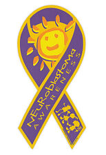 Magnetic Bumper Sticker - Neuroblastoma Awareness - Ribbon Shaped Support Magnet picture