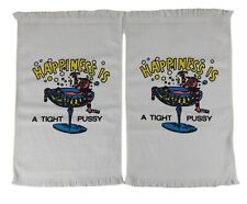Vintage Happiness Is A Tight Pussy Towels Set Naughty Funny picture