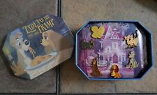 New in Box Disney DS Lady&TheTramp Commemorative TinBox 6 PinSet 40th Ann #16941 picture