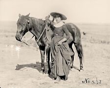 Old West Cowgirl  1880s  Vintage Old Photo 8 x 10  Reprint picture