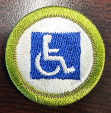 BSA Handicap Awareness Merit Badge - Type I - Computer Designed - MINT picture