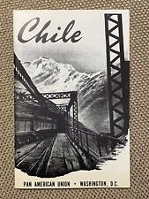 Vintage TRAVEL GUIDE Chile Pan American Union Book OAS Washington DC 1957 picture