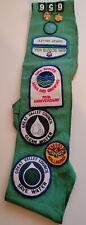 VTG 1980s Girl Scouts Sash Great Valley Council Pennsylvania Patches Badges Pins picture