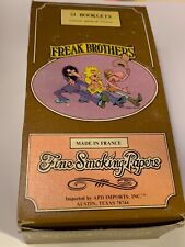 FREAK BROTHERS VINTAGE CIGARETTE ROLLING PAPERS STORED FRESH & DRY BOX/24 picture