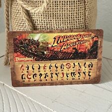 Disneyland Indiana Jones Adventure Decoder Card from AT&T 1995 Vintage 90s Ride picture