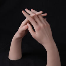 Silicone Female Hand Model Finger Mannequin Jewelry Ring Display Can Bend Pose picture