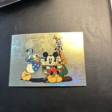 Jb8d Disney Premium 1995 Skybox Foil #91 Mickey Mouse, Donald Duck, Goofy picture