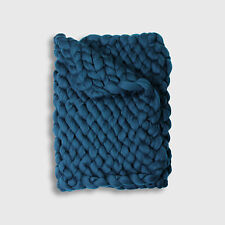 Chunky Knit Merino Wool Blanket in Sea Green, 30 in. x 50 in. Woolexperts Wool picture