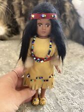 Vintage Oglala Sioux Native American Doll With Baby On Back picture