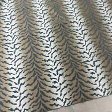 Kravet Blue Beige Performance Animal Tiger Skin Uphol Fabric 1.9 Yards 34715.15 picture