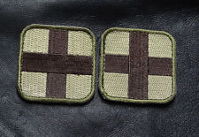 MEDIC EMT EMS MULTITAN  2 PC FIRST AID HOOK PATCH  picture