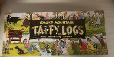 1960's SMOKY MOUNTAIN TAFFY LOGS Candy 1 lb. Box Gatlinburg Tennessee picture