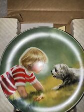 Pemberton & Oakes Donald Zolan Making Friends Collector Plate LE 1985 picture