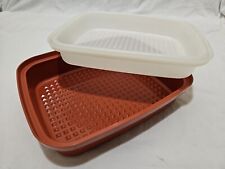 Tupperware Season & Serve Meat Tray Marinade Container #1294-2 ~ 12x10 picture