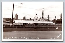 c1959 RPPC Oregon Centennial Exposition RAILROAD RAILWAY VINTAGE Postcard picture
