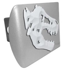 WHITE T-REX BRUSHED METAL USA MADE TRAILER HITCH COVER picture