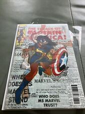 Ms. Marvel #25  Captain America Homage Lenticular Variant Cover Kamala Khan NM+ picture