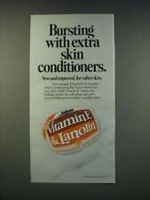 1990 Jergens Vitamin E & Lanolin Skin Conditioning Bar Ad - Bursting with extra picture