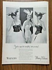 1954 Warner's Bra Girdle Ad Merry Widows Just a wee bit Naughty but so nice picture
