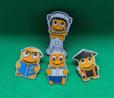 Amazon PECCY Lot 4 Learning Pins- graduate, career choice/skills, lunar landing picture
