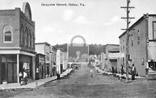 Grayson Street View 5 & 10 Store Galax Virginia VA Reprint Postcard picture