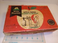 Vintage White Mountain Apple Parer Corer Slicer Peeler, Original Box picture