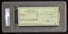 Jack Lord signed autograph auto Bank Check Actor Hawaii Five-O PSA Slabbed picture