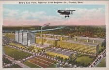 c1920s Postcard Dayton Ohio Aerial National Cash Register Company Plane 5119.4 picture