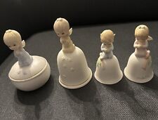 Lot Of 4 LEFTON Christopher Collection Bells/Trinket Box Praying Angel Children picture