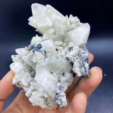 267G Beautiful  Natural White Calcite Quartz Crystal Cluster Mineral Specimen picture