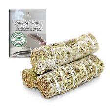 3 Pack 4 inch Green Dried Mullein Sage with Smudge Guide picture
