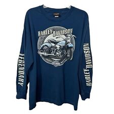 Harley Davidson Men's Long Sleeve Shirt Size L - Ft. Myers Florida - Six Bends picture