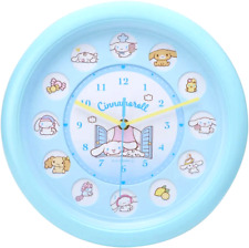 Sanrio Cinnamoroll Round Wall Clock Analog Quiet Blue 30cm from Japan Boxed NEW picture