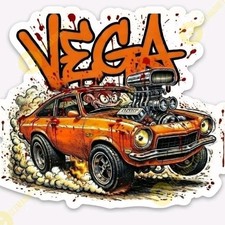 Chevy VEGA MAGNET - Chevrolet General Motors GM Vinyl Muscle Rat fink Ratfink picture