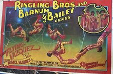 Authentic 1983 Ringling Bros Barnum & Bailey Circus Poster FLYING MIGUEL VASQUEZ picture