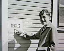 Vintage Measles Quarantine Sign Photo Pandemic Disease Vaccine History c 1930's  picture