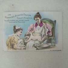 66892 Victorian Trade Card Mennen's Borated Talcum Toilet Powder for baby's bum picture