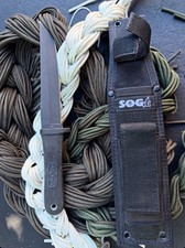 sog tsunami knife  titanium coated tanto new old stock picture