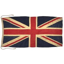 Large Vintage Wool Union Jack Flag Sewn Cloth United Kingdom Nautical British UK picture