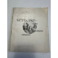 1893 antique SANTA FE RR GRAND CANON canyon COLORADO RIVER az photos higgins MAP picture