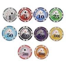 Bulk 500 Yin Yang Poker Chips 11.5 gram 8 stripe - Pick Your Denominations picture