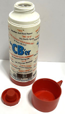 THE CB'er Vintage 1976 Aladdin Plastic Thermos Red White 12