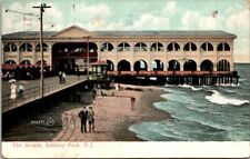 1908 POSTCARD THE 5th AVENUE ARCADE IN ASBURY PARK, NEW JERSEY picture