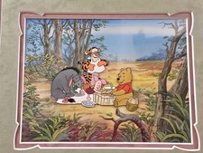 Disney Winnie The Pooh Original Production Cel Setup & Key Master Background. picture