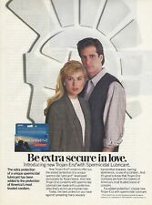1989 Trojan Enz Condoms vintage print ad 80's advertisement picture