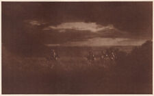 THE VANISHING RACE - THE FADING SUNSET - VINTAGE 1914 GRAVURE  picture