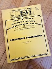 The First West Coast Computer Faire Conference Program 1977 APPLE STEVE JOBS 🍎 picture