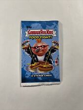 2021 Topps GPK Garbage Pail Kids Food Fight 8 Sticker Cards Blue Sealed Pack SP picture